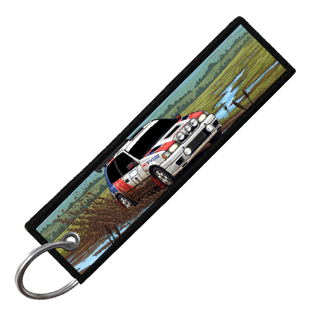 "NISSAN PULSAR 8-BIT RALLY" CUSTOM KEY TAG