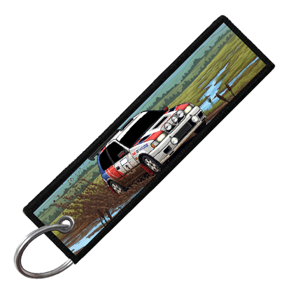 "NISSAN PULSAR 8-BIT RALLY" CUSTOM KEY TAG