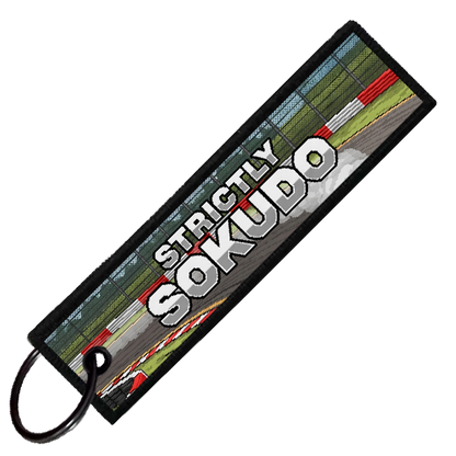 "OLD BRIDGE TOWNSHIP RACEWAY 8-BIT DRIFTERS" CUSTOM KEY TAG