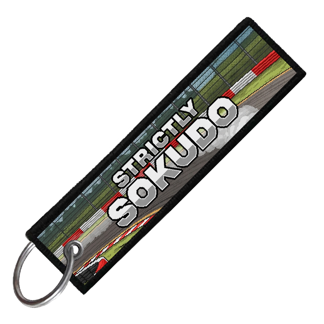 "OLD BRIDGE TOWNSHIP RACEWAY 8-BIT DRIFTERS" CUSTOM KEY TAG