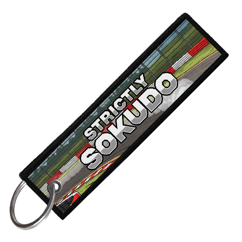 "OLD BRIDGE TOWNSHIP RACEWAY 8-BIT DRIFTERS" CUSTOM KEY TAG