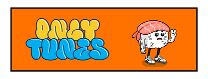 "ONLY TUNES" SUSHI SLAP STICKER