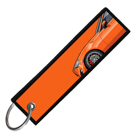 "ORANGE BRZ/86/FRS SIDE PROFILE" CUSTOM KEY TAG
