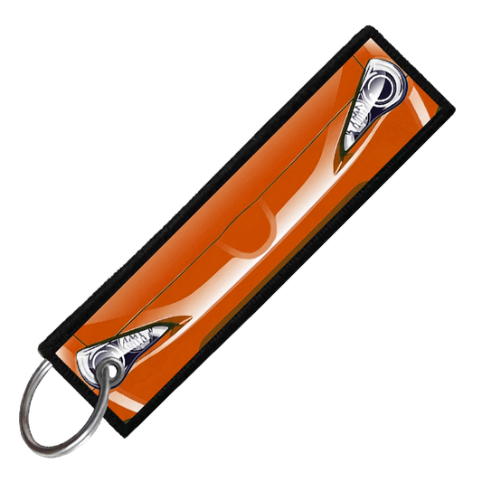 "ORANGE BRZ/86/FRS PORTRAIT" CUSTOM KEY TAG