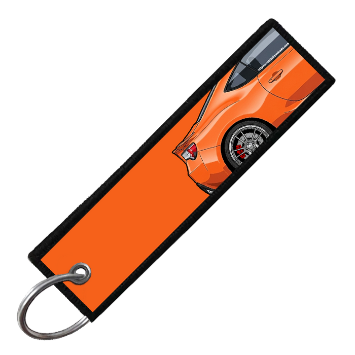"ORANGE BRZ/86/FRS SIDE PROFILE" CUSTOM KEY TAG
