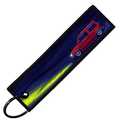"PAJERO PIXEL SIDE PROFILES" CUSTOM KEY TAG