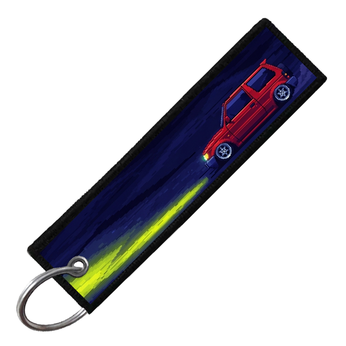 "PAJERO PIXEL SIDE PROFILES" CUSTOM KEY TAG