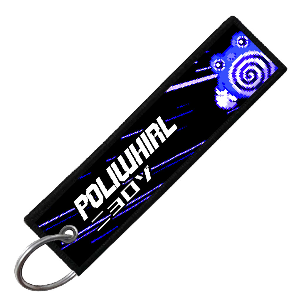 "JAPANESE POLIWHIRL" CUSTOM KEY TAG