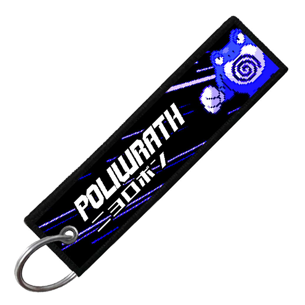 "JAPANESE POLIWRATH" CUSTOM KEY TAG