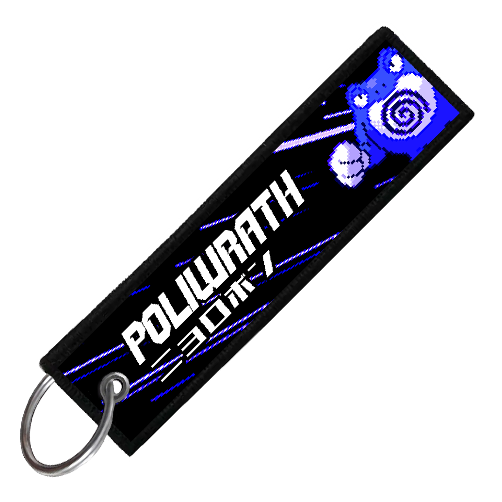 "JAPANESE POLIWRATH" CUSTOM KEY TAG