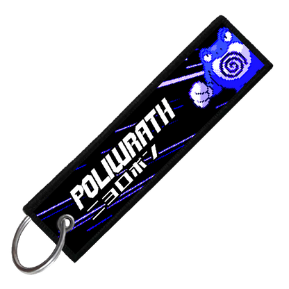 "JAPANESE POLIWRATH" CUSTOM KEY TAG