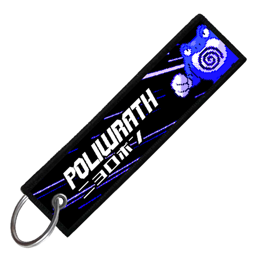 "JAPANESE POLIWRATH" CUSTOM KEY TAG