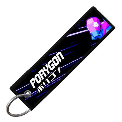 "JAPANESE PORYGON" CUSTOM KEY TAG