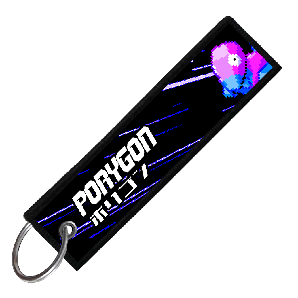 "JAPANESE PORYGON" CUSTOM KEY TAG