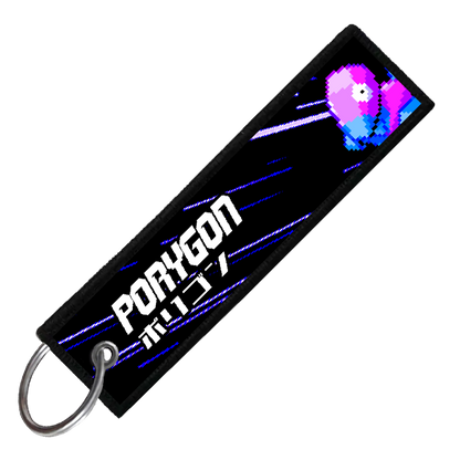 "JAPANESE PORYGON" CUSTOM KEY TAG