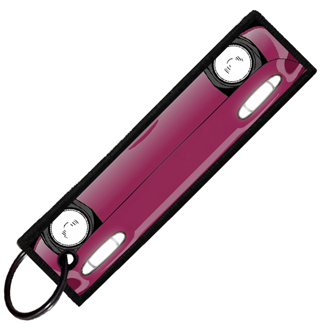 "PURPLE MIATA PORTRAIT" CUSTOM KEY TAG