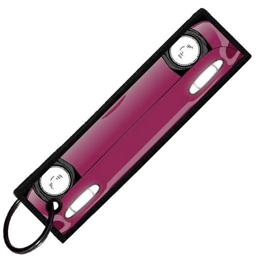 "PURPLE MIATA PORTRAIT" CUSTOM KEY TAG