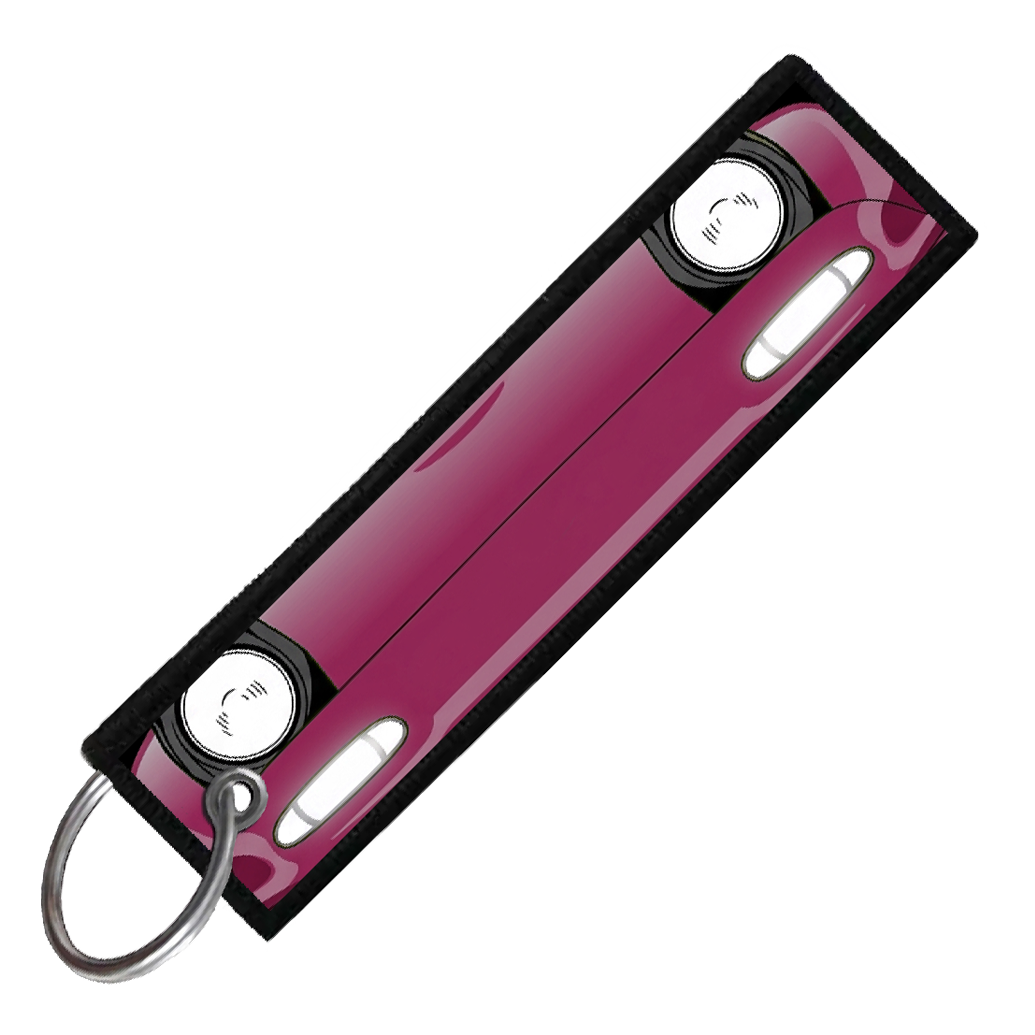 "PURPLE MIATA PORTRAIT" CUSTOM KEY TAG