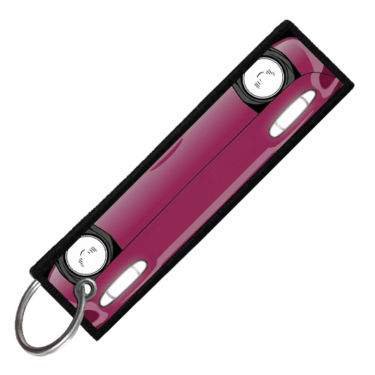 "PURPLE MIATA PORTRAIT" CUSTOM KEY TAG