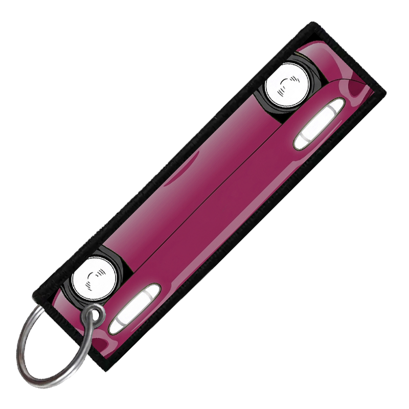 "PURPLE MIATA PORTRAIT" CUSTOM KEY TAG