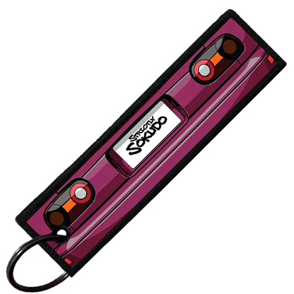 "PURPLE MIATA PORTRAIT" CUSTOM KEY TAG