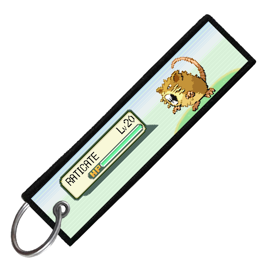 "RATICATE BATTLE ENCOUNTER" CUSTOM KEY TAG