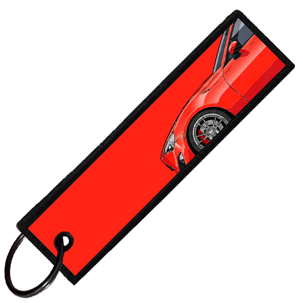 "RED BRZ/86/FRS SIDE PROFILE" CUSTOM KEY TAG