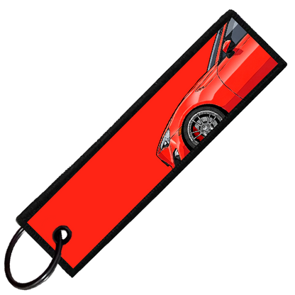 "RED BRZ/86/FRS SIDE PROFILE" CUSTOM KEY TAG