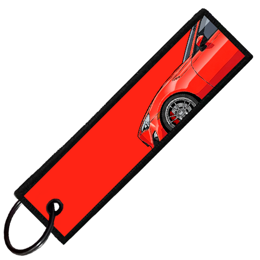 "RED BRZ/86/FRS SIDE PROFILE" CUSTOM KEY TAG