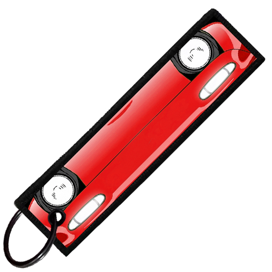"RED MIATA PORTRAIT" CUSTOM KEY TAG