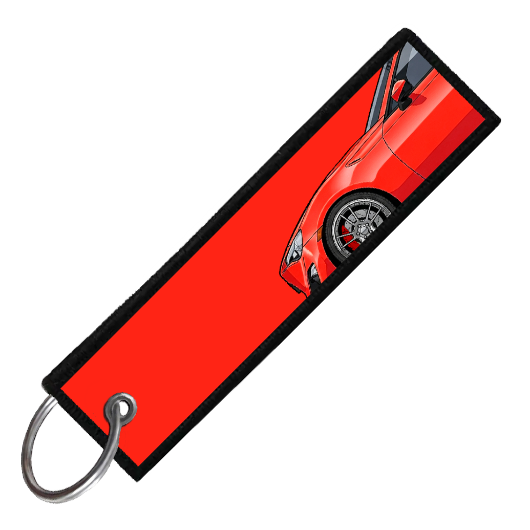 "RED BRZ/86/FRS SIDE PROFILE" CUSTOM KEY TAG
