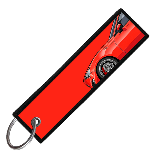 "RED BRZ/86/FRS SIDE PROFILE" CUSTOM KEY TAG