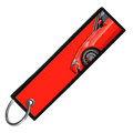 "RED BRZ/86/FRS SIDE PROFILE" CUSTOM KEY TAG