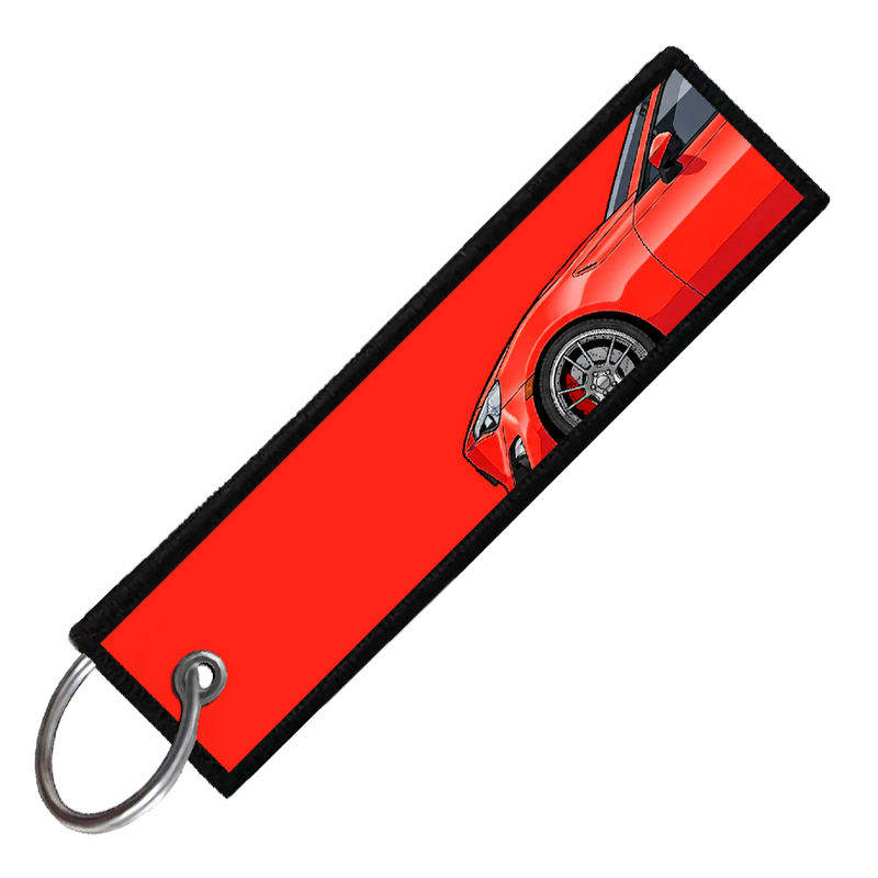 "RED BRZ/86/FRS SIDE PROFILE" CUSTOM KEY TAG