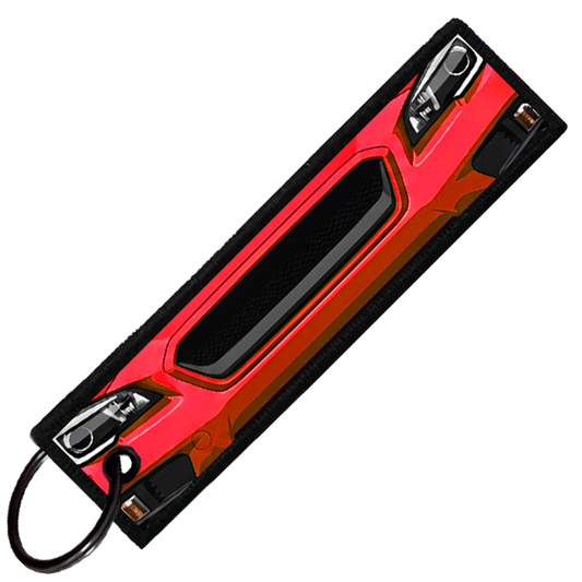 "RED WRX STI PORTRAIT" CUSTOM KEY TAG