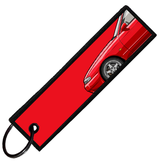 "RED R32 SIDE PROFILE" CUSTOM KEY TAG