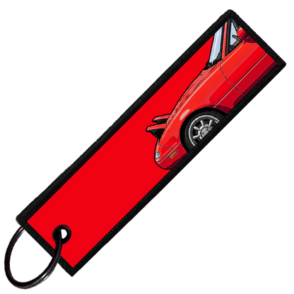 "RED MIATA SIDE PROFILE" CUSTOM KEY TAG