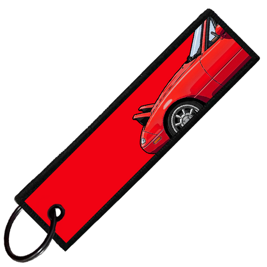 "RED MIATA SIDE PROFILE" CUSTOM KEY TAG