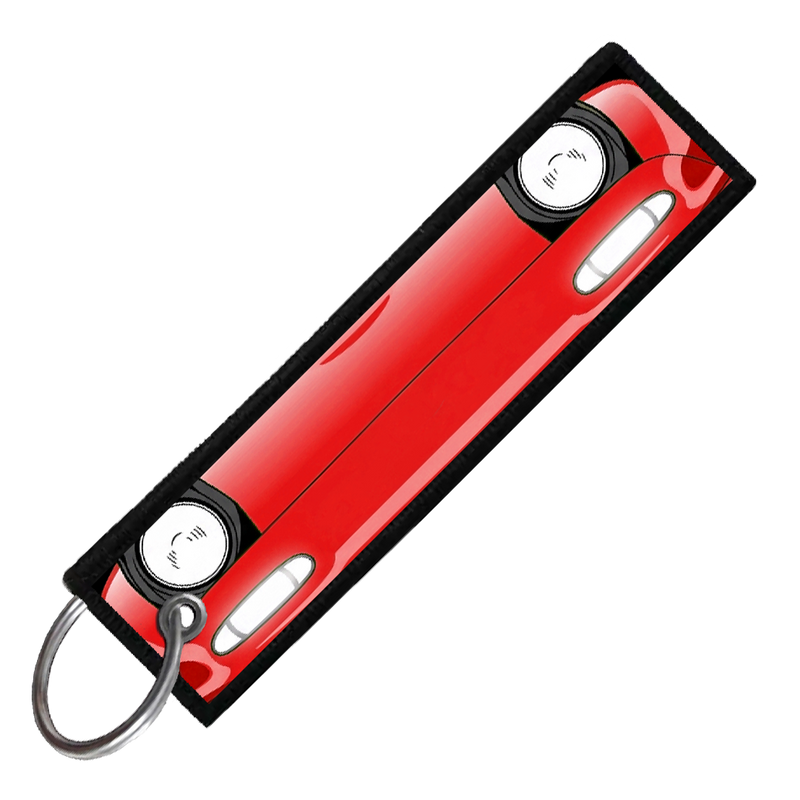 "RED MIATA PORTRAIT" CUSTOM KEY TAG