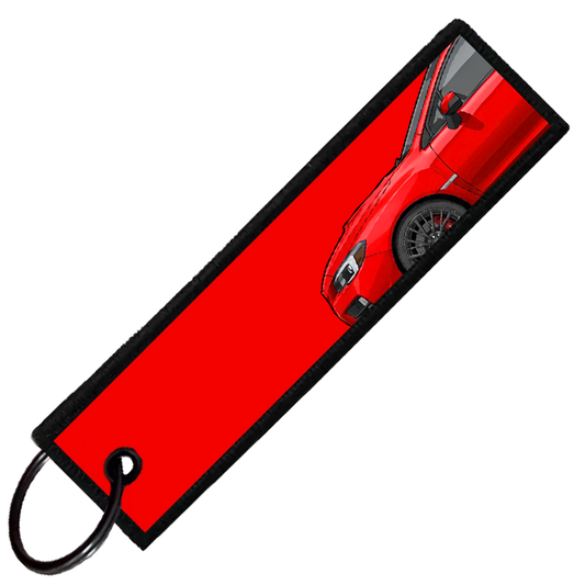 "RED WRX STI SIDE PROFILE" CUSTOM KEY TAG