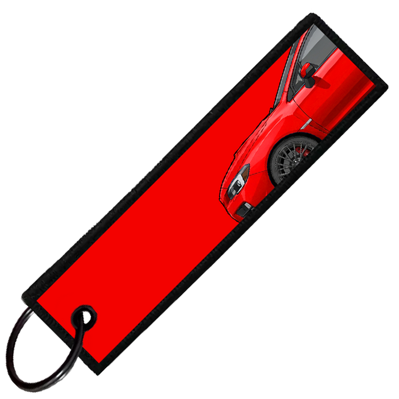 "RED WRX STI SIDE PROFILE" CUSTOM KEY TAG