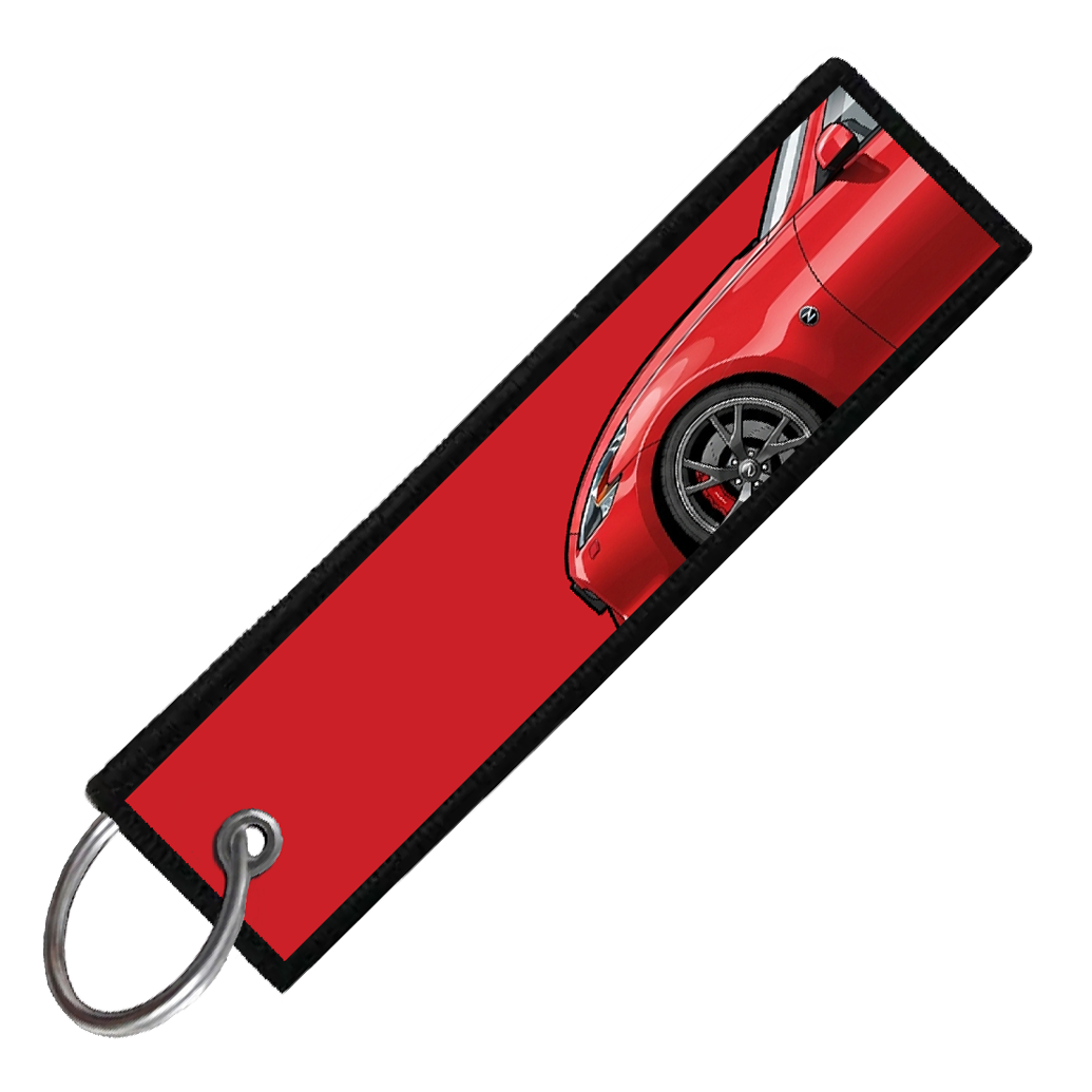 "RED 370Z SIDE PROFILE" CUSTOM KEY TAG