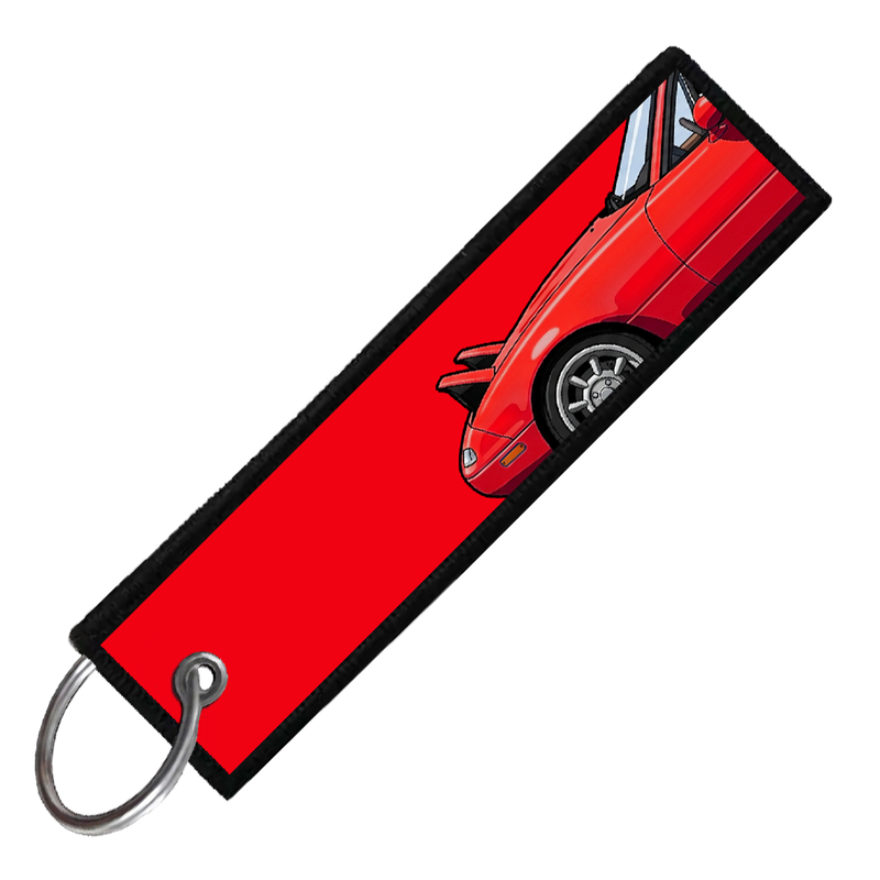 "RED MIATA SIDE PROFILE" CUSTOM KEY TAG
