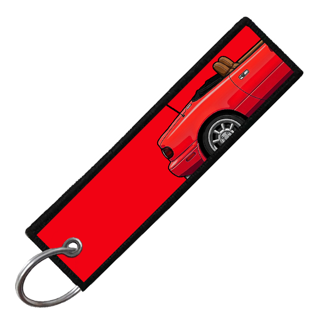 "RED MIATA SIDE PROFILE" CUSTOM KEY TAG