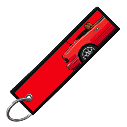"RED MIATA SIDE PROFILE" CUSTOM KEY TAG