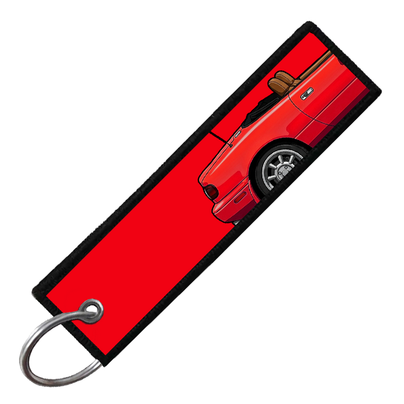 "RED MIATA SIDE PROFILE" CUSTOM KEY TAG