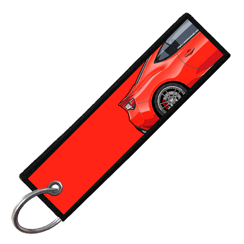 "RED BRZ/86/FRS SIDE PROFILE" CUSTOM KEY TAG