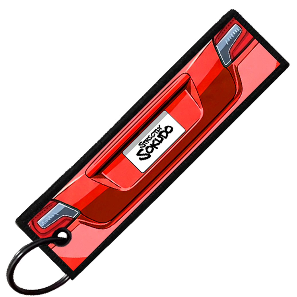 "RED WRX STI PORTRAIT" CUSTOM KEY TAG