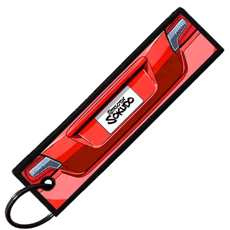 "RED WRX STI PORTRAIT" CUSTOM KEY TAG