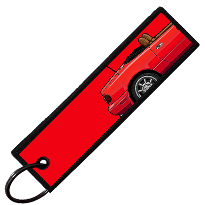 "RED MIATA SIDE PROFILE" CUSTOM KEY TAG